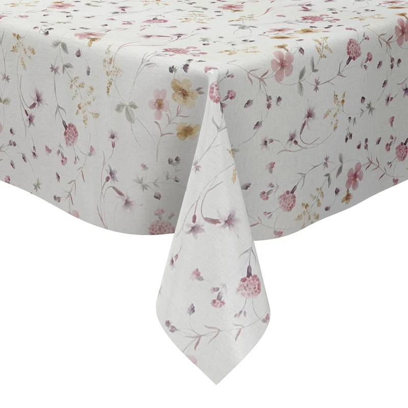 Wachstuch Tischdecke K105A floral Blumen Landhausstil eckig rund oval