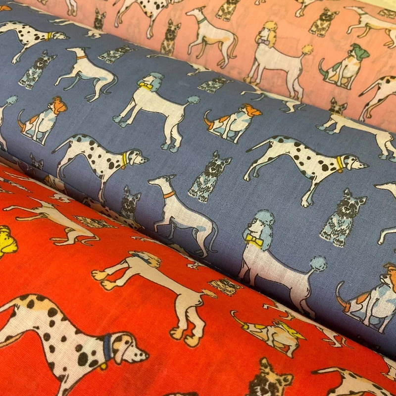 Dalmatian Dog Animals Poly cotton printed 110cm wide fabric M1705