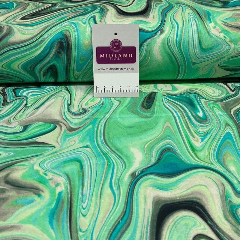 Marble printed cotton poplin fabric crafting dress fabric M1711