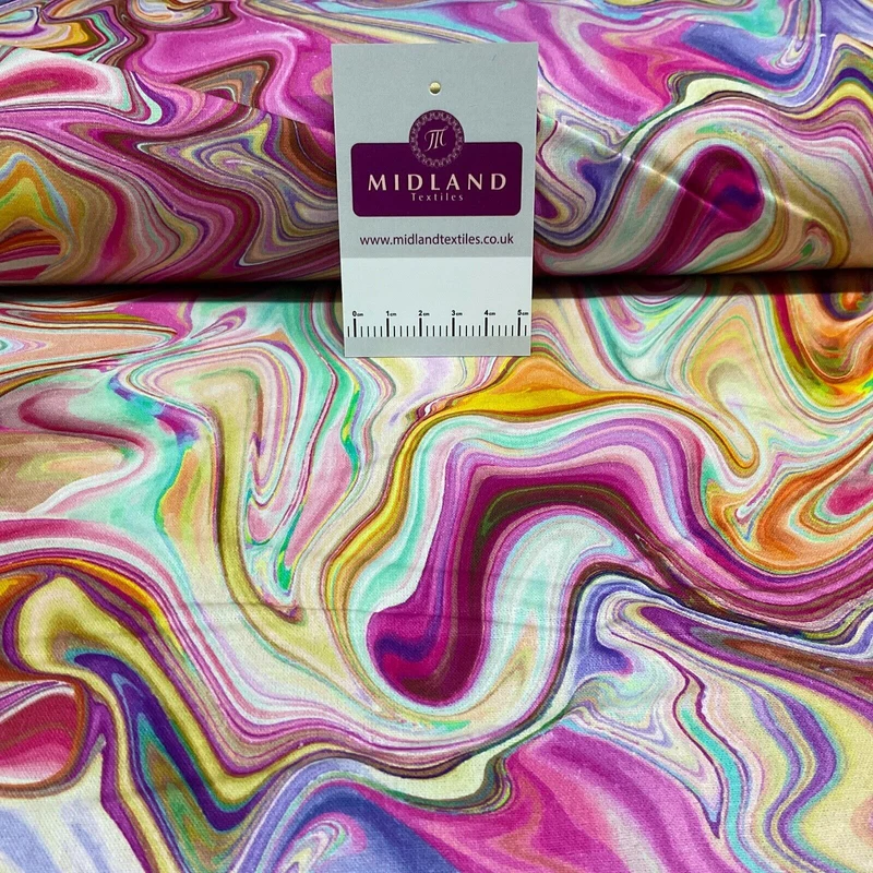 Marble printed cotton poplin fabric crafting dress fabric M1711