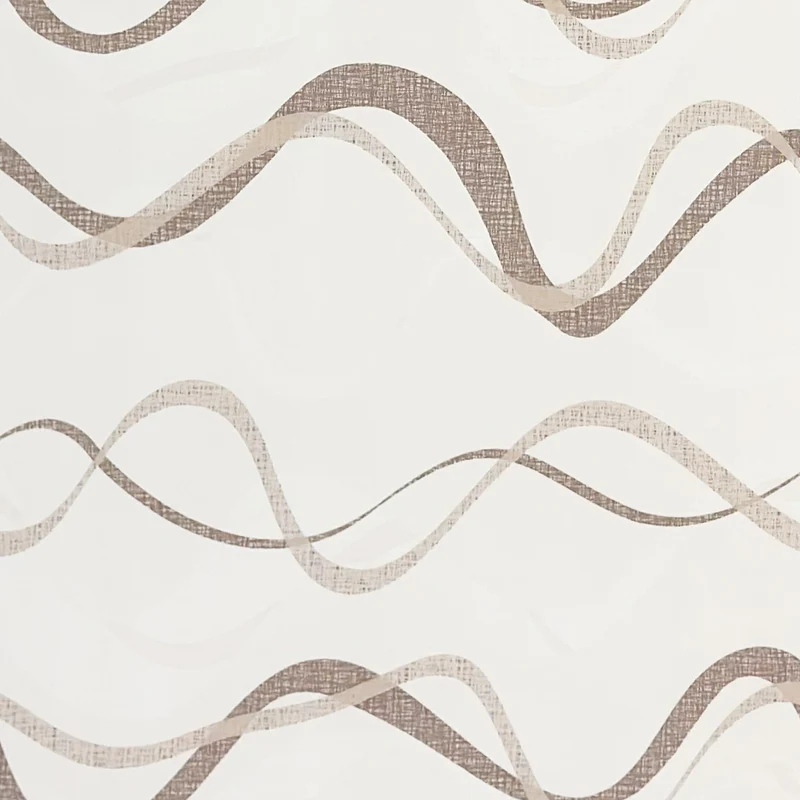 Wachstuch Tischdecke geprägt KE50110 Wellen braun beige eckig rund oval