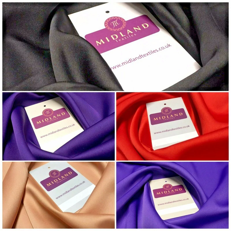 Matt flowy Milano Sateen Satin Dress Fabric 150cm M1205 Mtex