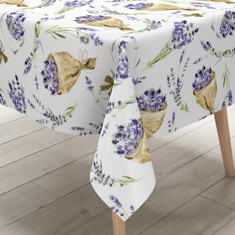 Wachstuch Tischdecke K150273 Provence Lavendel eckig rund oval