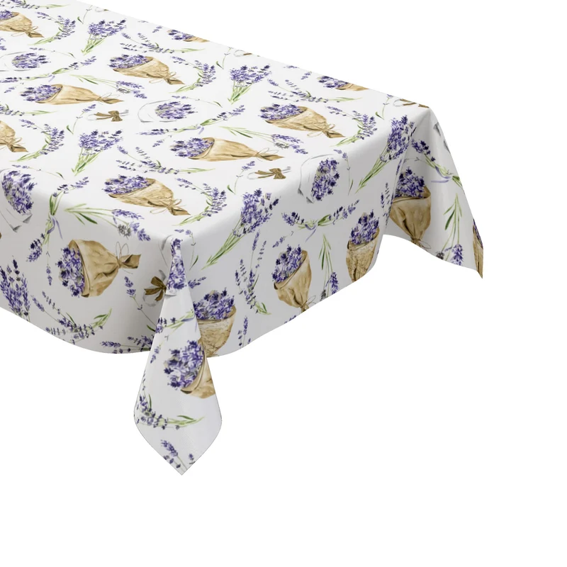 Wachstuch Tischdecke K150273 Provence Lavendel eckig rund oval