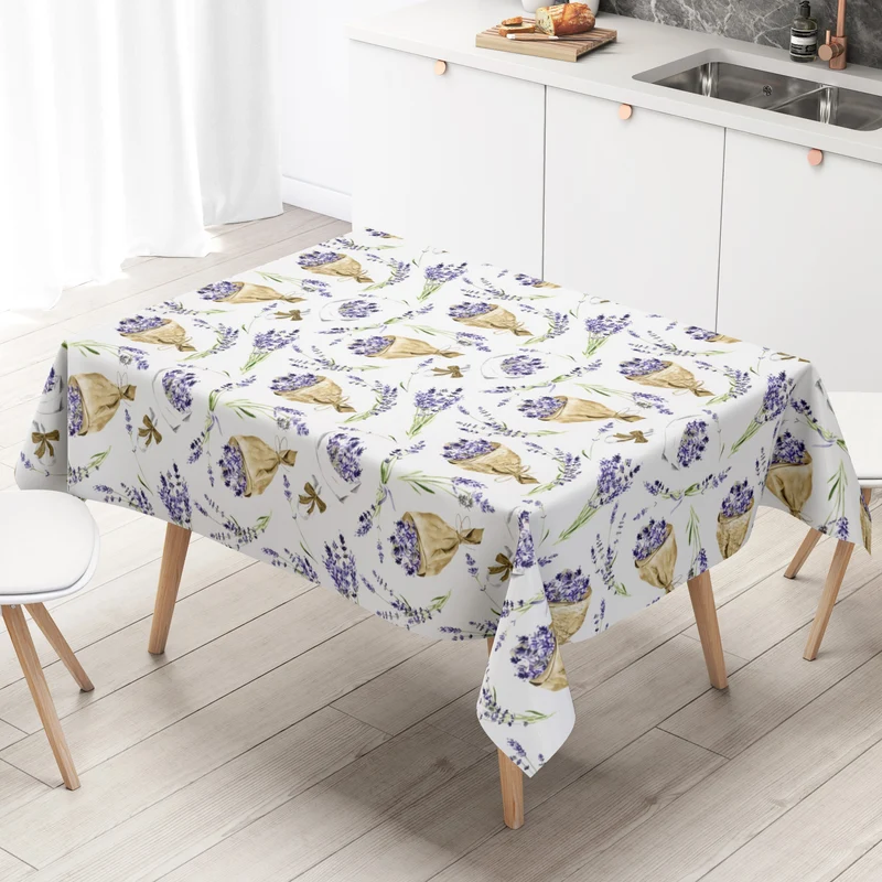 Wachstuch Tischdecke K150273 Provence Lavendel eckig rund oval