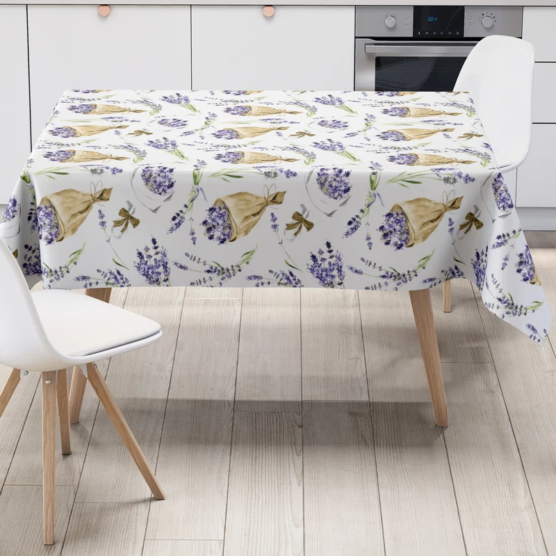 Wachstuch Tischdecke K150273 Provence Lavendel eckig rund oval