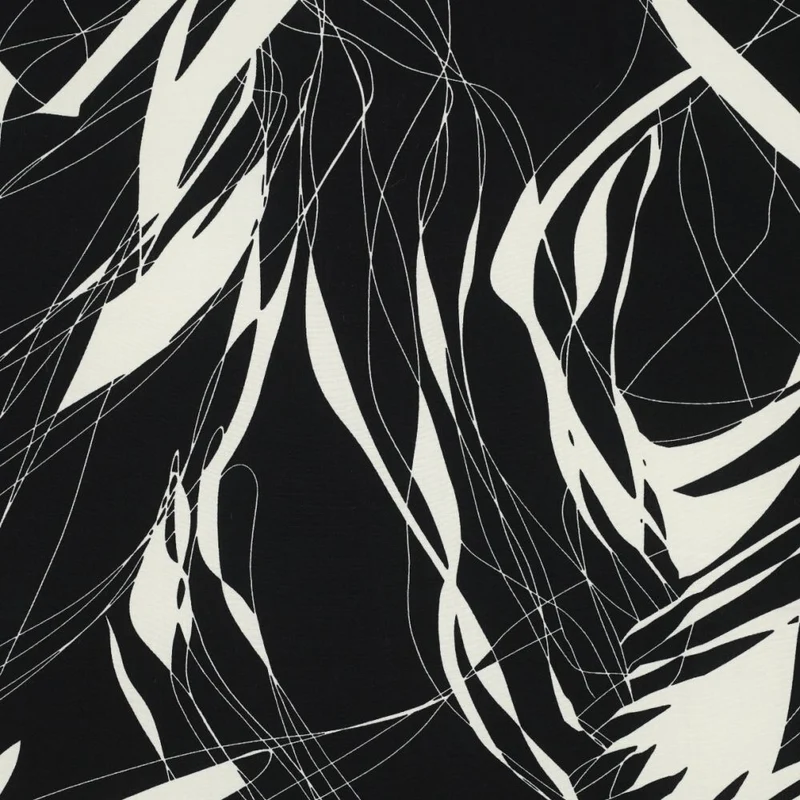 Stunning radiance viscose Abstract Dress Fabric M1845