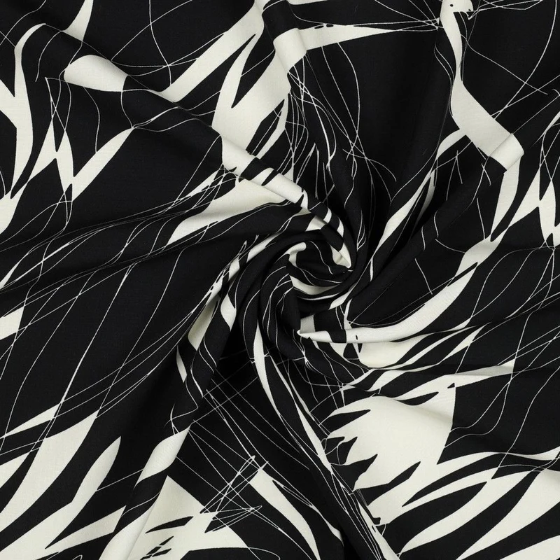 Stunning radiance viscose Abstract Dress Fabric M1845