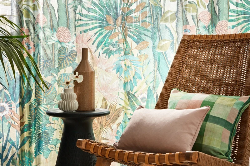 Gardinenstoff Tropical - colourful 300 cm