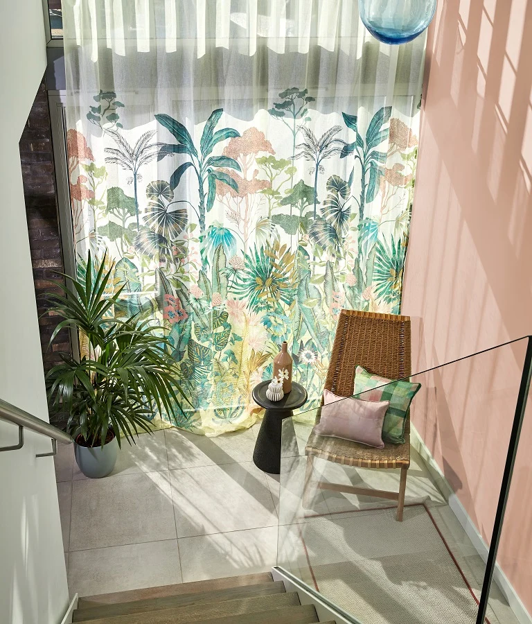 Gardinenstoff Tropical - colourful 300 cm