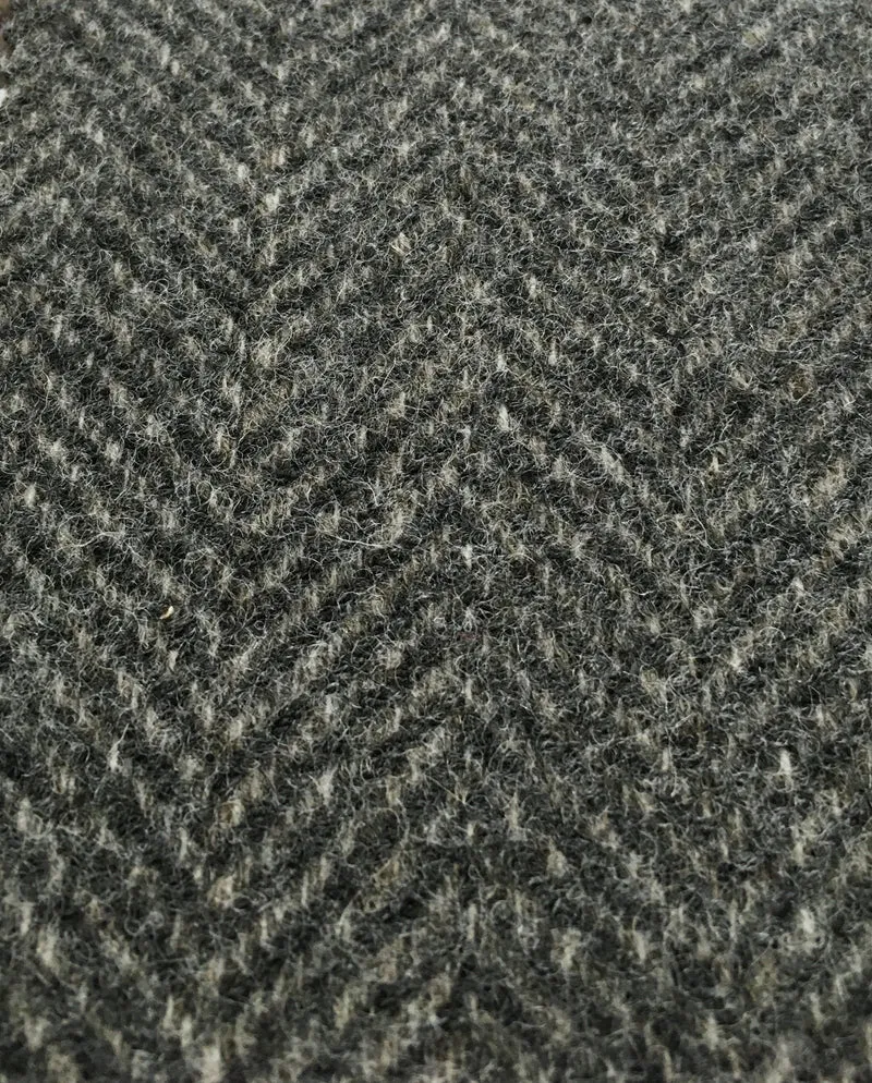 Wool Herringbone - pewter grey