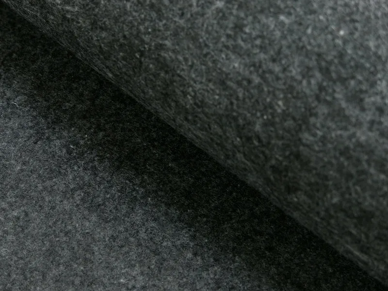 Dekofilz 3mm - Grau meliert - 10 cm