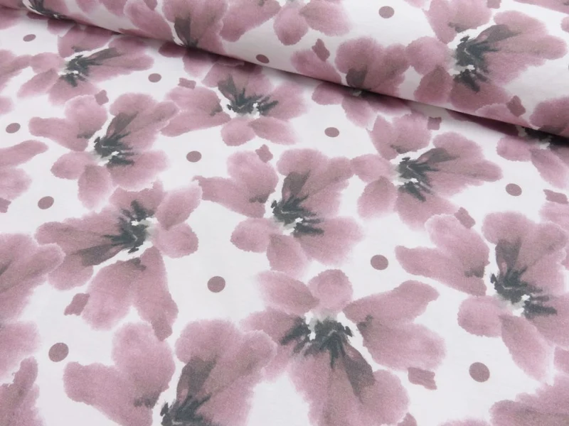 Jersey - Floral Print - 10 cm