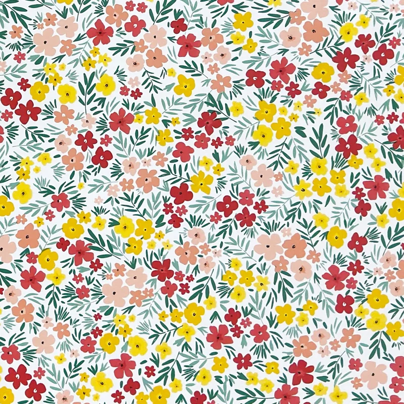 Wachstuch Tischdecke geprägt B5089-02 weiß Wiesenblumen floral eckig rund oval