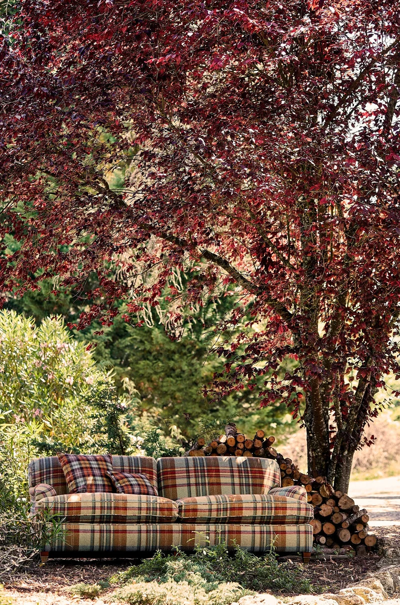 Wool Check Brayndle - russet
