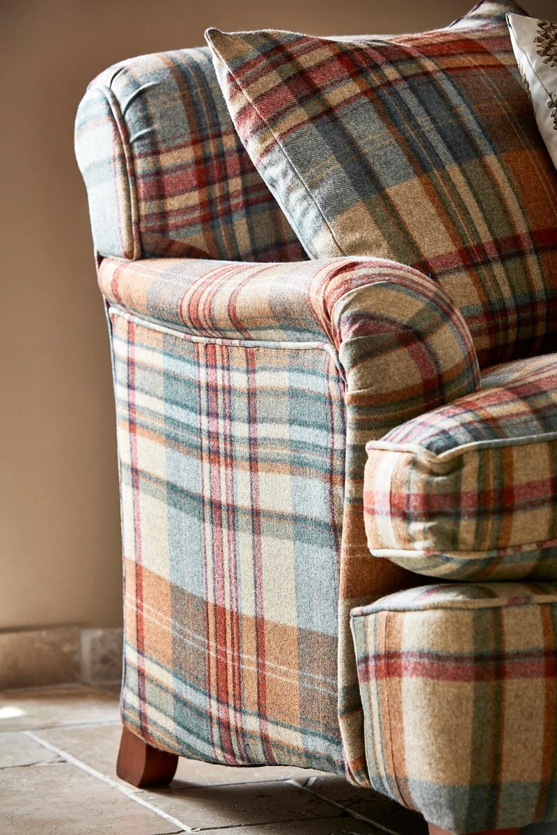Wool Check Brayndle - honey