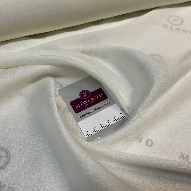 Plain Silky crepe Faux silk dress fabric 44 inches wide M1693
