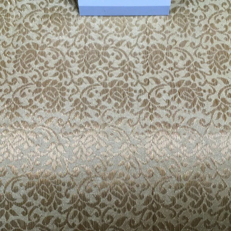 Floral Gold Textured Banarsi Lame Brocade Fabric 111 cm MA1124 Mtex