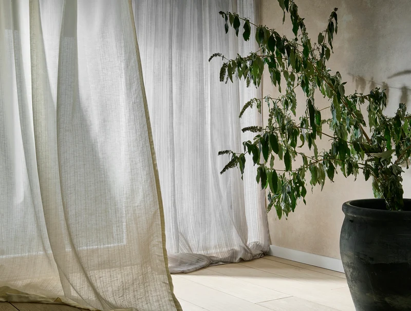 Gardinenstoff Tissue - linen 297 cm