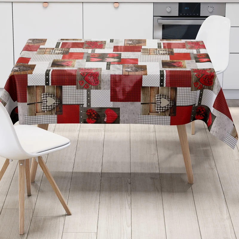 Wachstuch Rolle SONDERPOSTEN Herzen Love Patchwork B9061-01 Rollenware