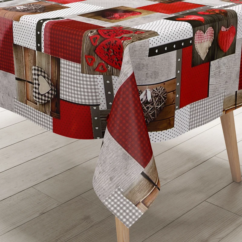 Wachstuch Rolle SONDERPOSTEN Herzen Love Patchwork B9061-01 Rollenware