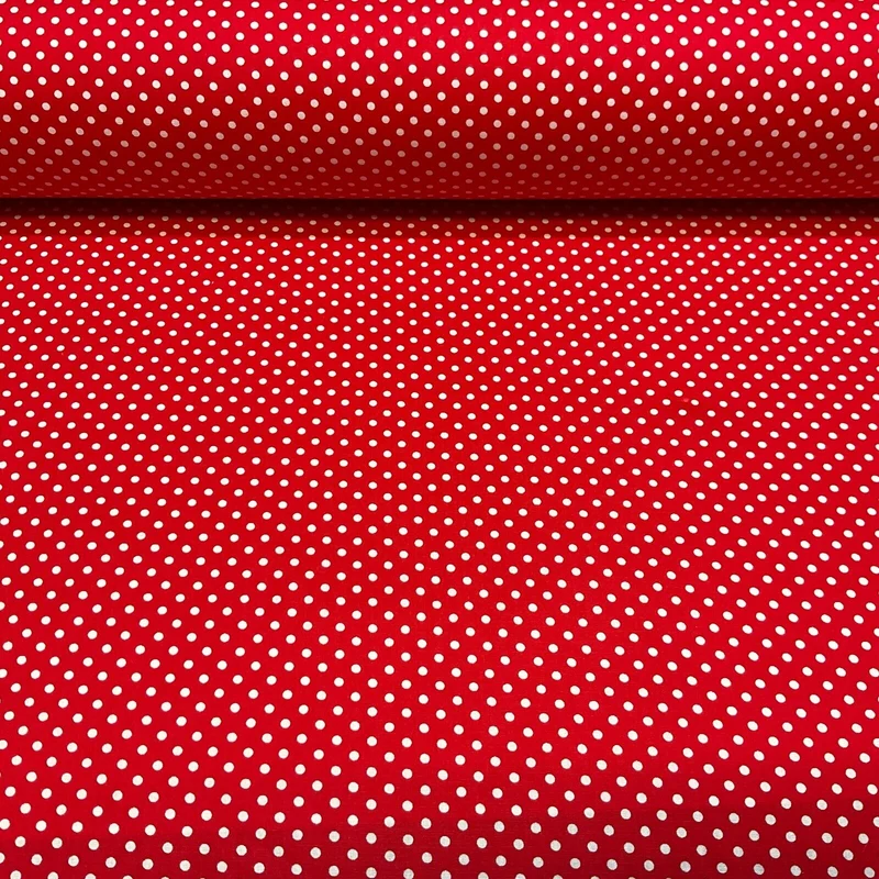 Soft Touch 100% Cotton 4mm pin Spot Dot printed dress fabric M1646