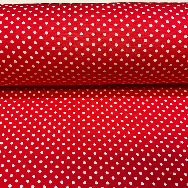 Soft Touch 100% Cotton 4mm pin Spot Dot printed dress fabric M1646