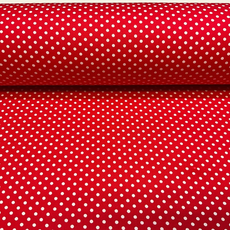 Soft Touch 100% Cotton 4mm pin Spot Dot printed dress fabric M1646