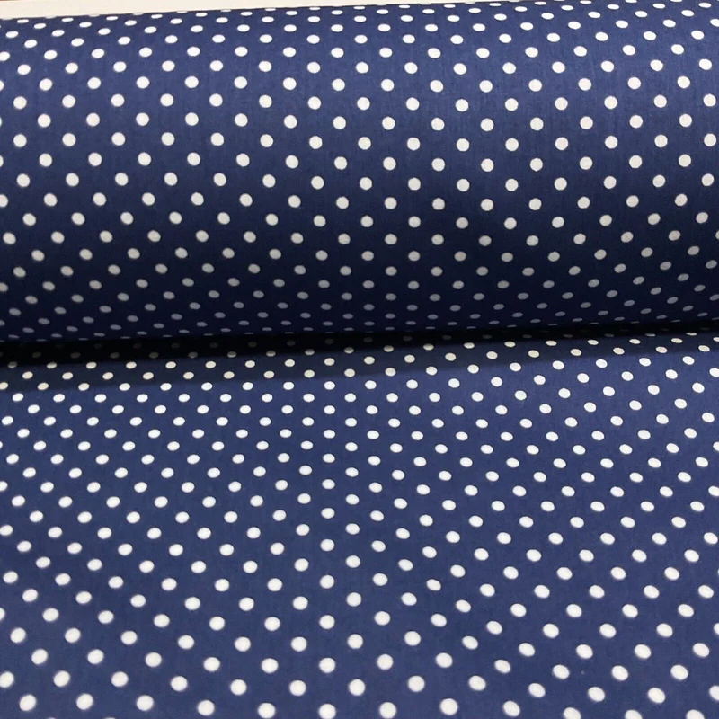 Soft Touch 100% Cotton 4mm pin Spot Dot printed dress fabric M1646