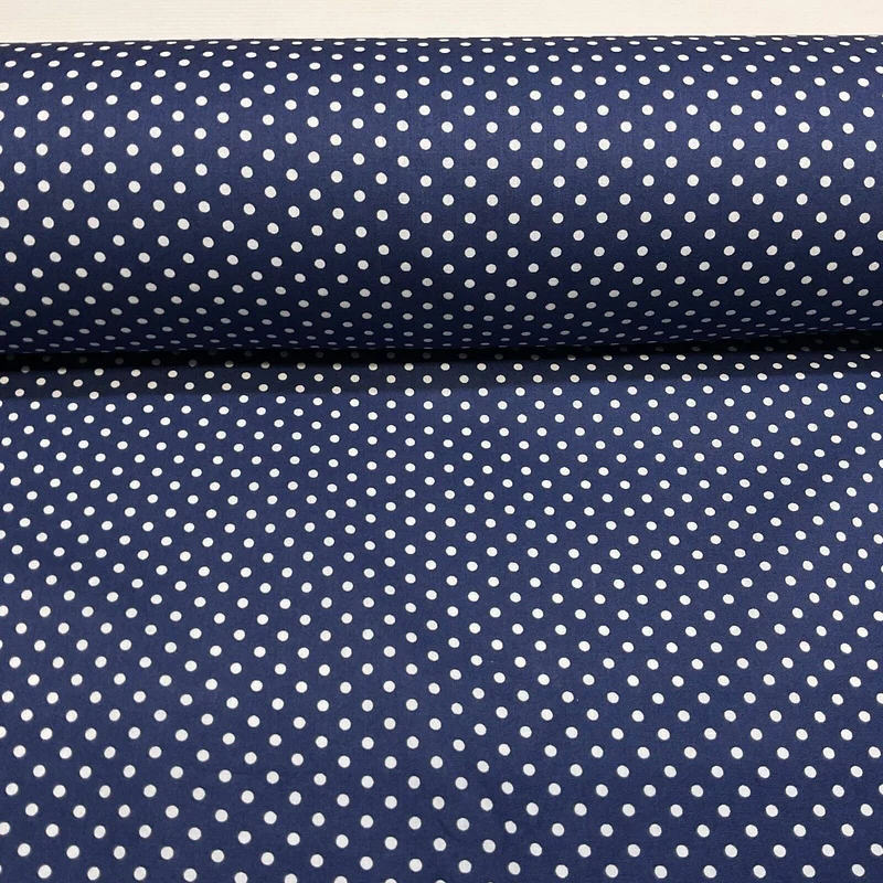 Soft Touch 100% Cotton 4mm pin Spot Dot printed dress fabric M1646