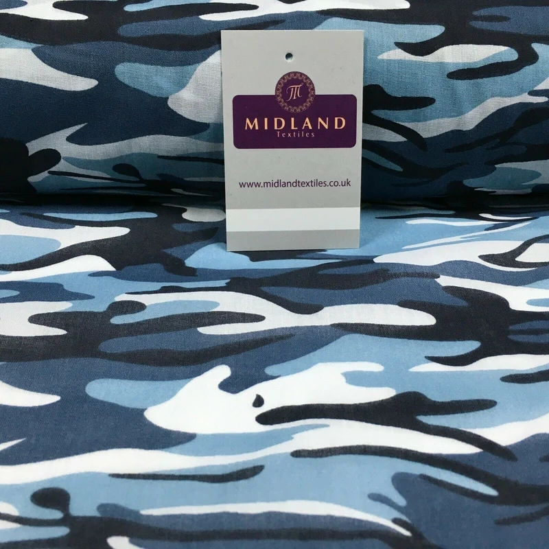 Army Military Camouflage Polycotton Fabric 110cm Wide MS1352 Mtex