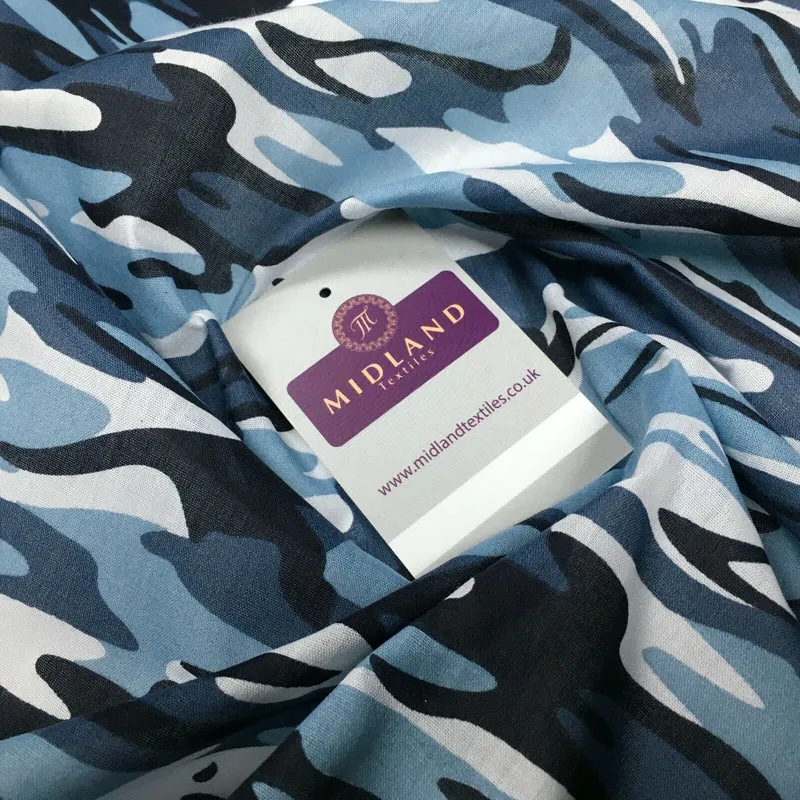 Army Military Camouflage Polycotton Fabric 110cm Wide MS1352 Mtex
