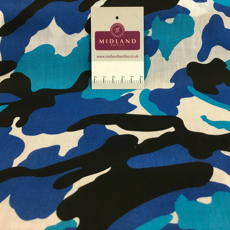 Army Military Camouflage Polycotton Fabric 110cm Wide MS1352 Mtex