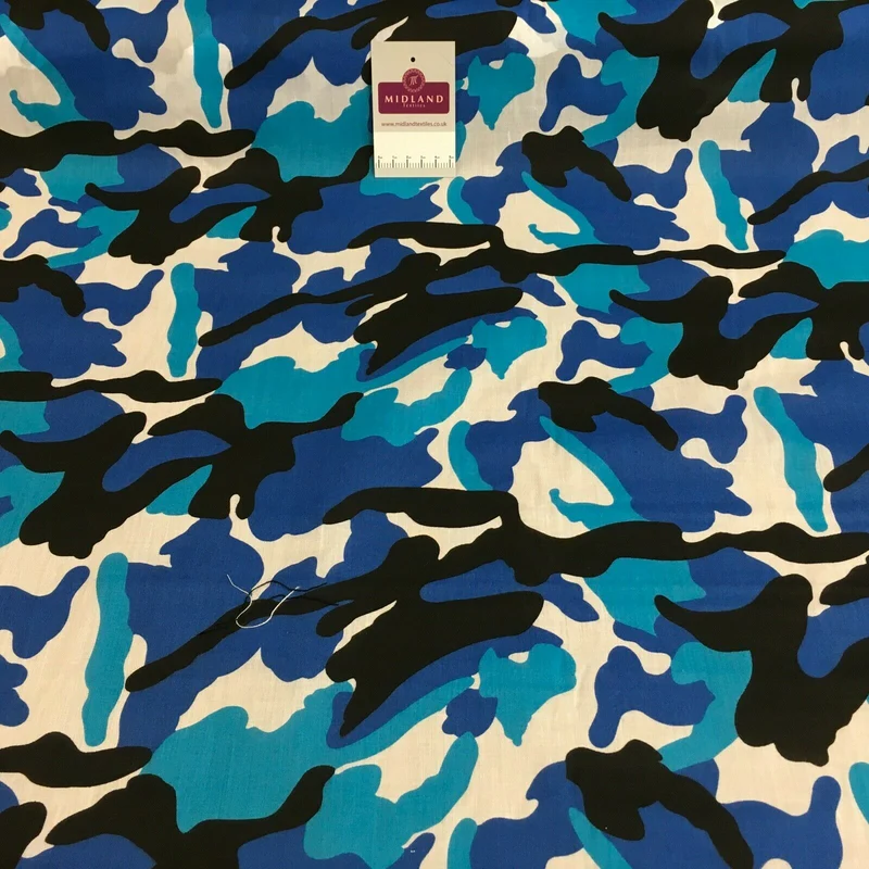 Army Military Camouflage Polycotton Fabric 110cm Wide MS1352 Mtex