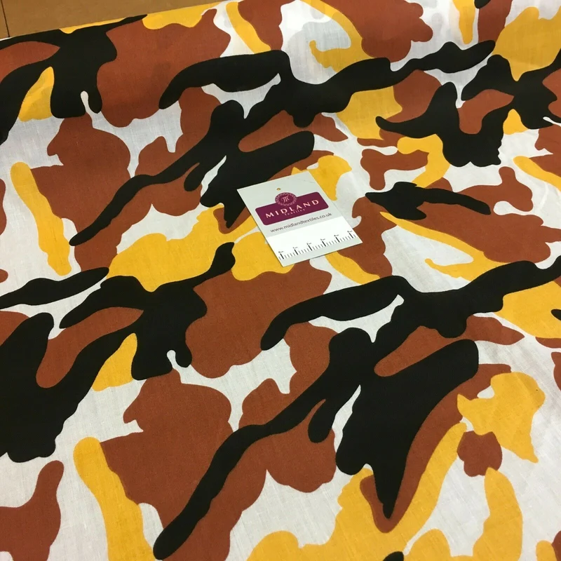 Army Military Camouflage Polycotton Fabric 110cm Wide MS1352 Mtex