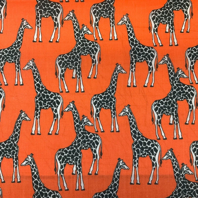 Giraffe Animal Print Poly Cotton Fabric 110cm Wide M1706