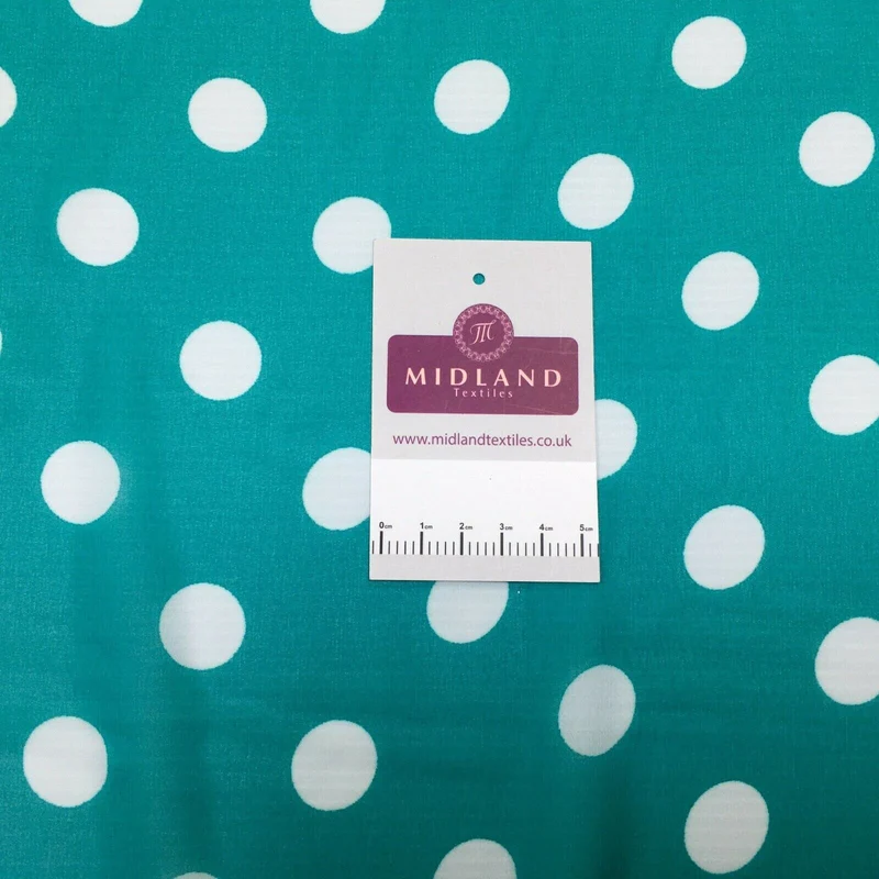 Jade polka dot spotted georgette chiffon fabric m1400-31 mtex