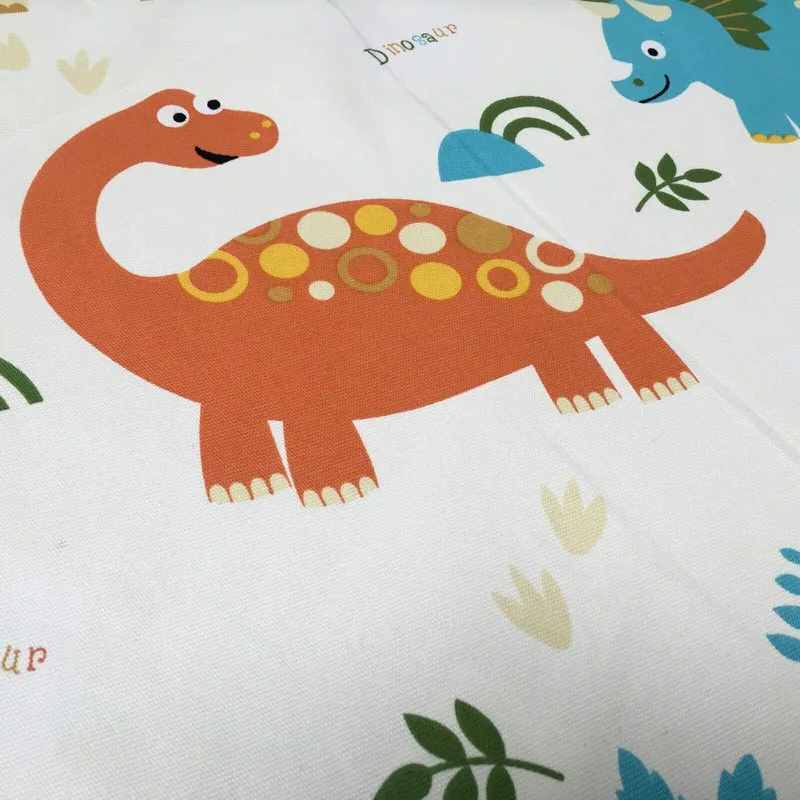 100% cotton canvas novelty dinosaurs printed craft fabric 58" wide mtex mk856
