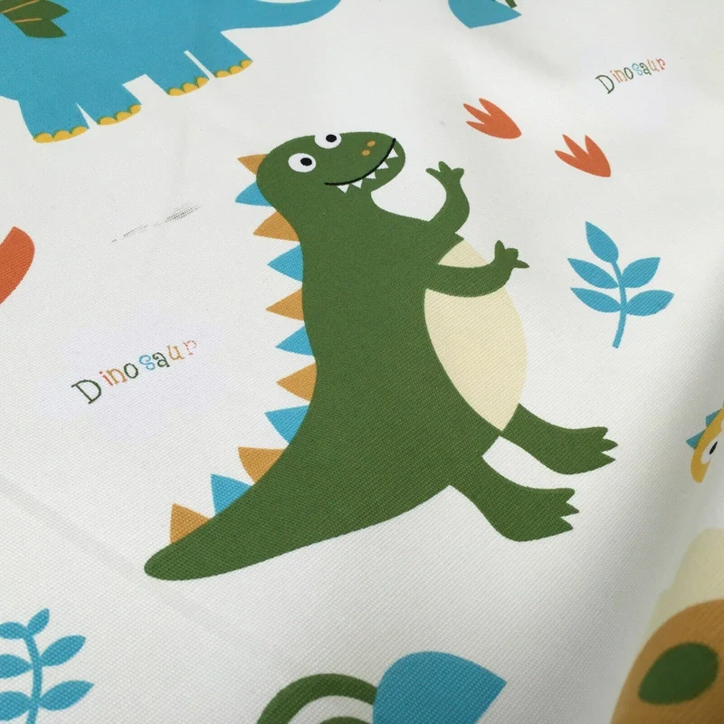 100% cotton canvas novelty dinosaurs printed craft fabric 58" wide mtex mk856