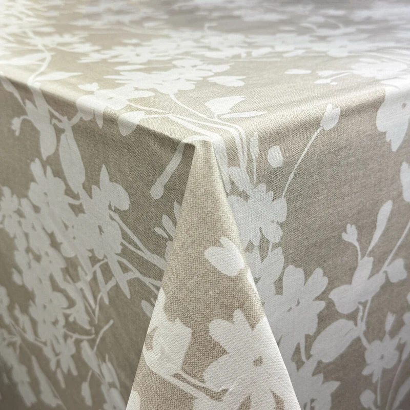 PVC Embossed Itailian marble leaves floral tablecloth fabric
