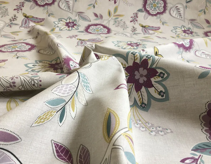 Dekostoff Floral - damson