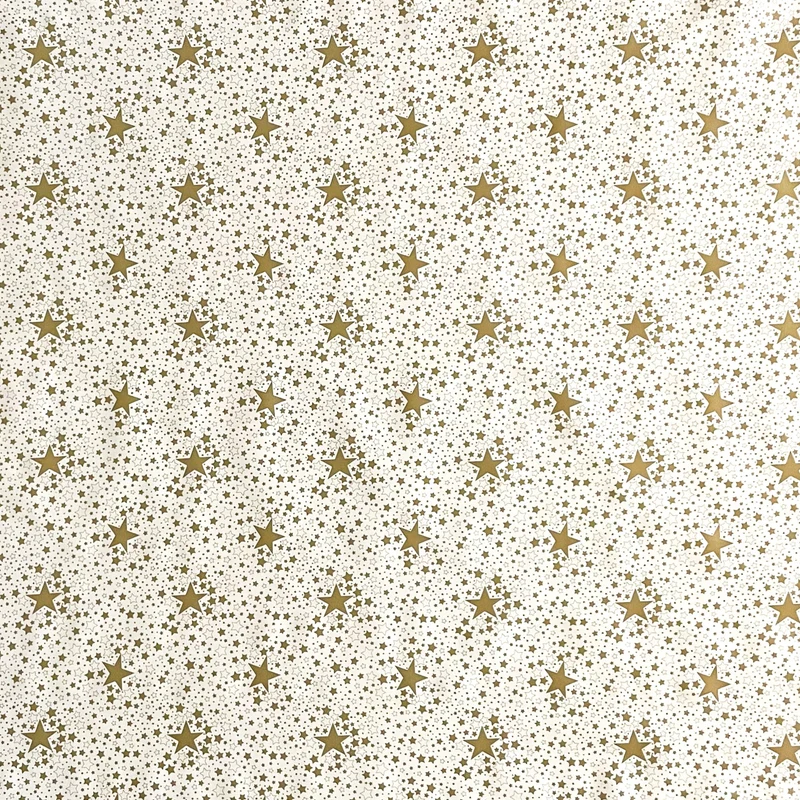 Wachstuch Rolle Weihnachten P226-1 Sterne gold Rollenware