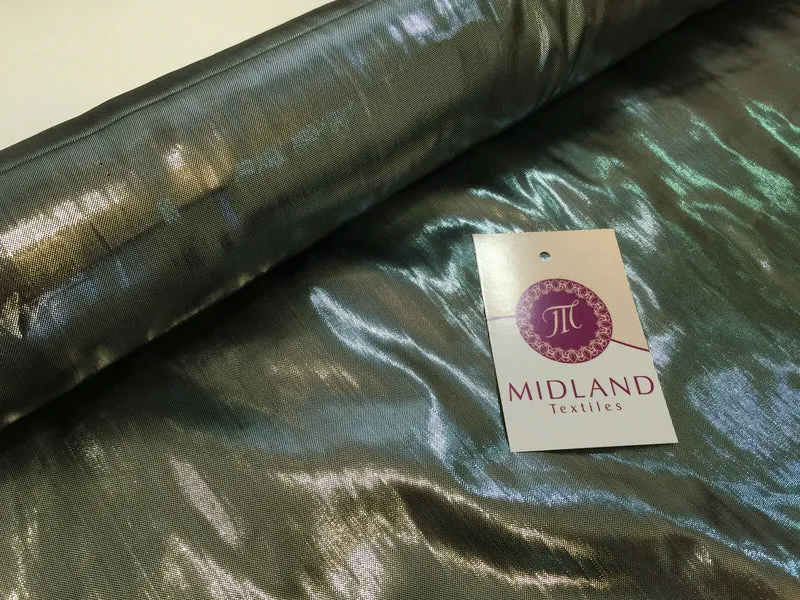 Metallic Lurex shiny foil lame fancy dress fabric 44" Wide M98 Mtex
