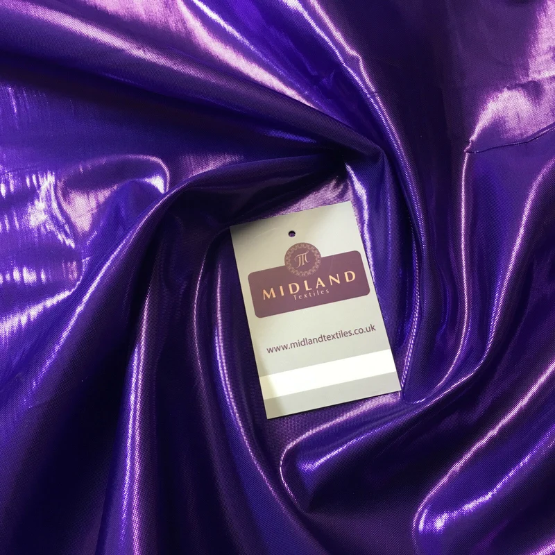 Metallic Lurex shiny foil lame fancy dress fabric 44" Wide M98 Mtex