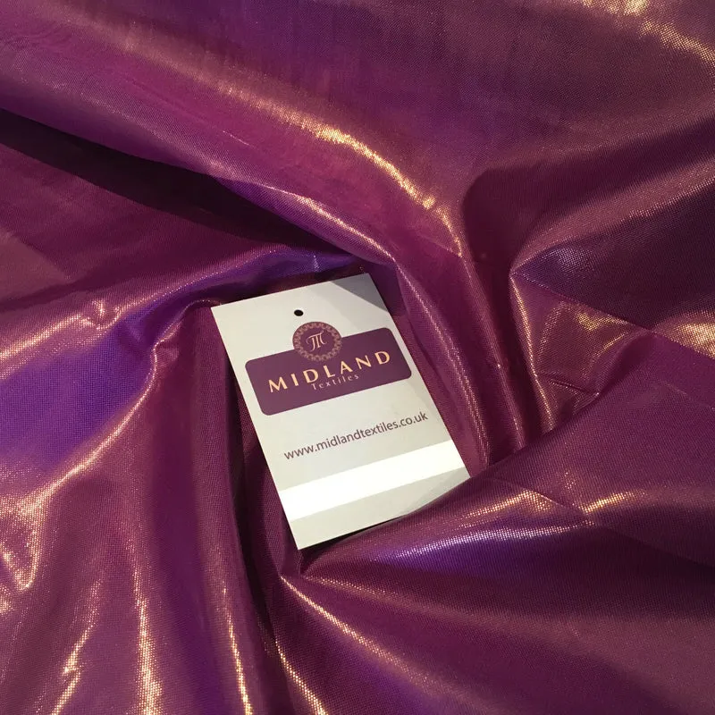 Metallic Lurex shiny foil lame fancy dress fabric 44" Wide M98 Mtex