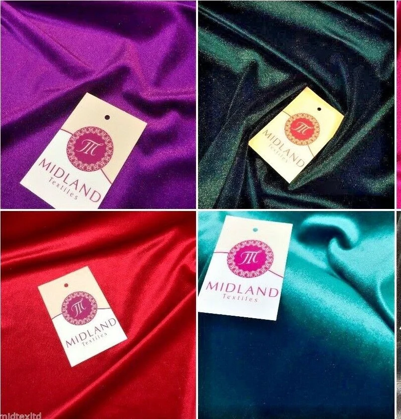 Spandex Velvet Velour Stretch Fabric - 58" Wide 4-Way Stretch M35
