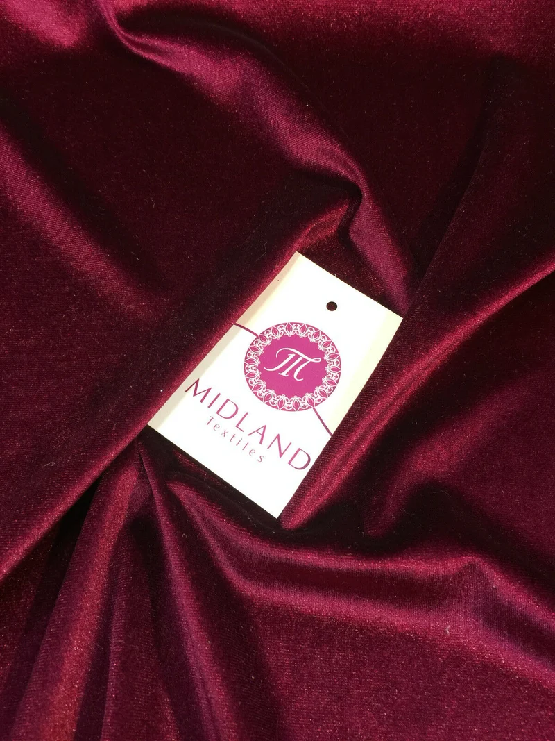Spandex Velvet Velour Stretch Fabric - 58" Wide 4-Way Stretch M35