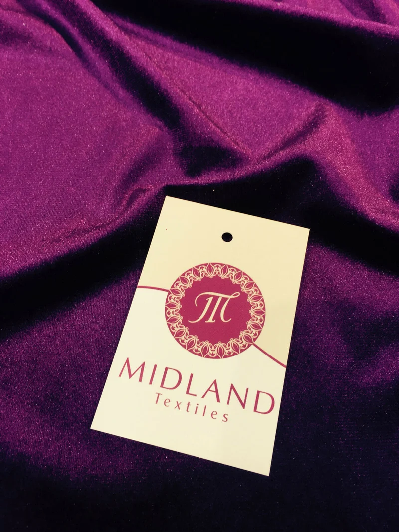 Spandex Velvet Velour Stretch Fabric - 58" Wide 4-Way Stretch M35