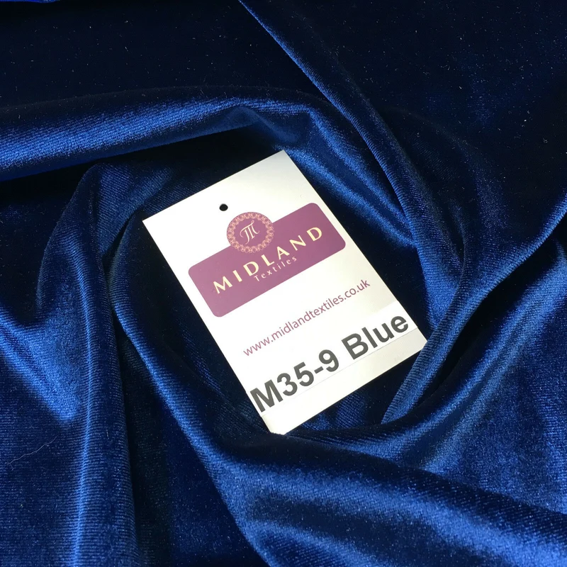 Spandex Velvet Velour Stretch Fabric - 58" Wide 4-Way Stretch M35