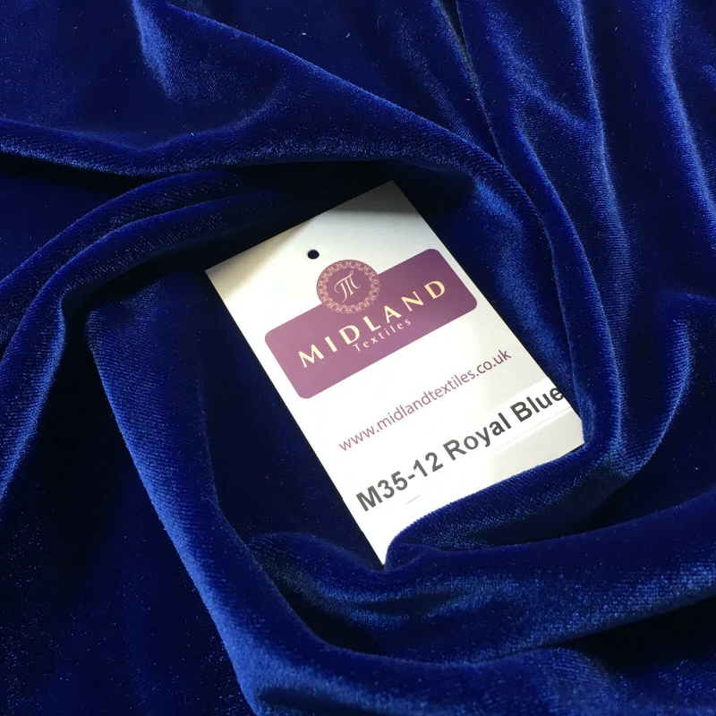 Spandex Velvet Velour Stretch Fabric - 58" Wide 4-Way Stretch M35